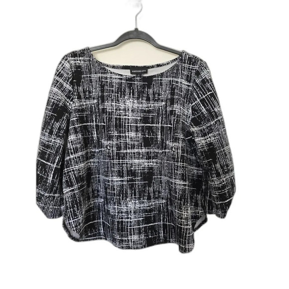 Fortune Ivy Black White XL Blouse - Picture 1 of 3